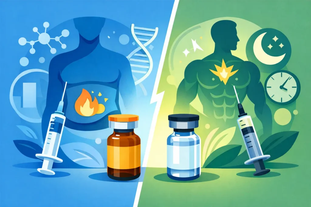 Tesamorelin vs Ipamorelin Benefits Compared
