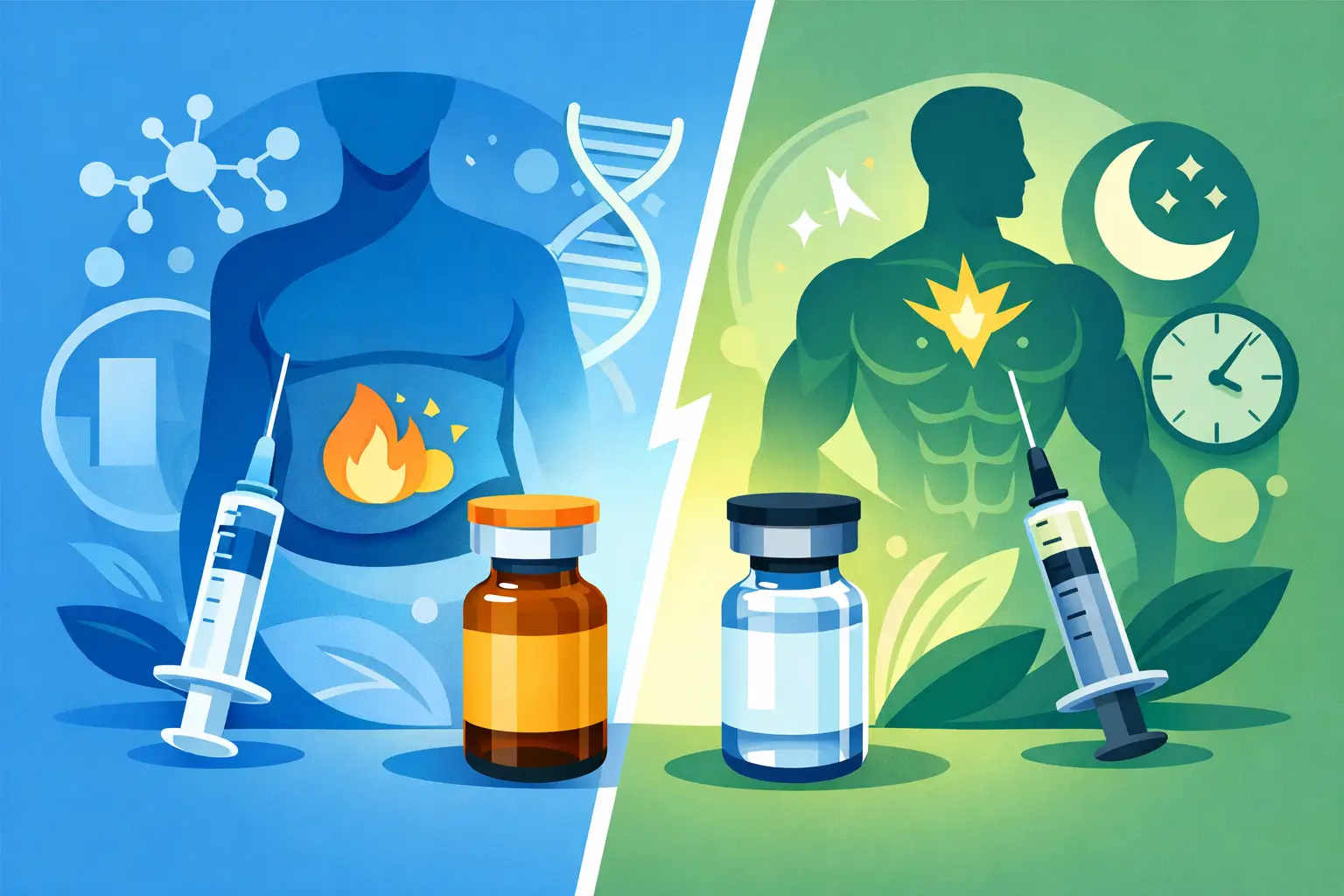 Tesamorelin vs Ipamorelin Benefits Compared